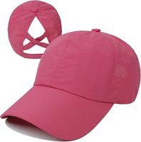 Casquette de baseball unisexe à col croisé réglable pour femme séchage rapide avec tissu en jersey Oxford de style urbain
