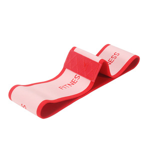 Bande de résistance pour l'entraînement des fessiers et des jambes, fitness, yoga, squats, deux tons rose et violet - Product Image 5