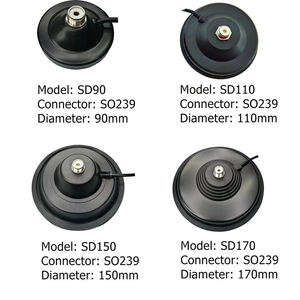Support magnétique ultra-résistant à triple aimant NMO SO239, base magnétique puissante pour antenne radio mobile - Product Image 3
