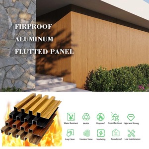 Tùy Chỉnh Màu Đen Sồi Rộng Vòng Kim Loại Siding Âm Thanh Bằng Chứng Nhôm Sành Tấm Board Cho Nội Thất Bên Ngoài Bức Tường Rèm - Product Image 3