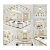 Vitrine de présentation de bijoux en verre pour magasin, vitrine murale pour bijouterie, présentoir de bijoux pour commerce