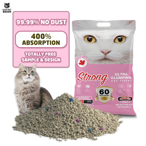 Litière pour <span class=keywords><strong>chat</strong></span> en granulés de bentonite blanche, super absorbante, à agglomération rapide, contrôle des odeurs, faible poussière, biodégradable, jetable aux toilettes - Product Image 2