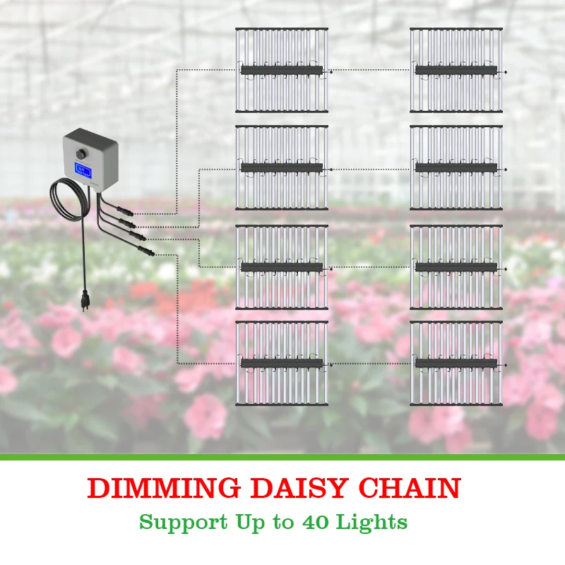 Dimmable LED Grow Light 14 Bars 800W High PPFD