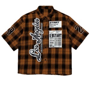 <span class=keywords><strong>Chemise</strong></span> à manches courtes pour <span class=keywords><strong>homme</strong></span>, personnalisée, transfrontalière, tendance, confortable, à imprimé écossais, séchage rapide, col à revers - Product Image 2