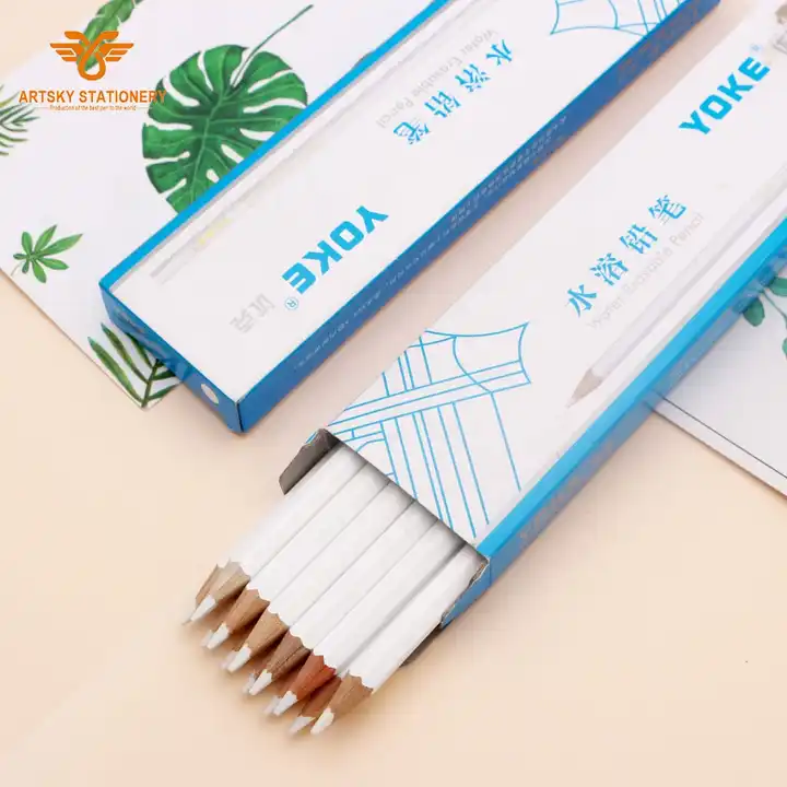 12 Pcs Water Soluble Fabric Marking Pencil Tailor Sewing Dressmaking White  Tool