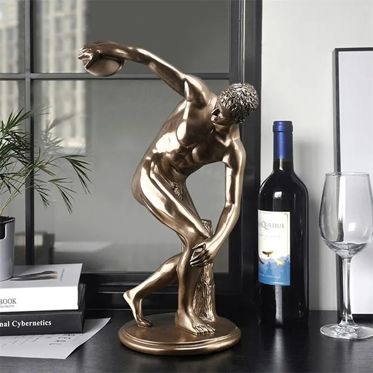 Discus thrower 그림 조각 장식 예술 사무실 장식 책상 장식 Discobolus 고대 그리스 조각