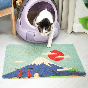 <b>Cat</b> Litter <b>Mat</b> Rectangle PVC Easy Clean Anti-Splash For <b>Cat</b> Litter Box All Season Use - Product Image 1