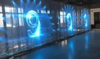 Écran LED transparent P3.91-7.82, installation et entretien faciles, couleurs fidèles