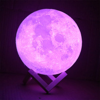 2025 vente chaude pleine lune lunaire LED veilleuse impression 3D bébé enfants Festival cadeau pour noël et nouvel an