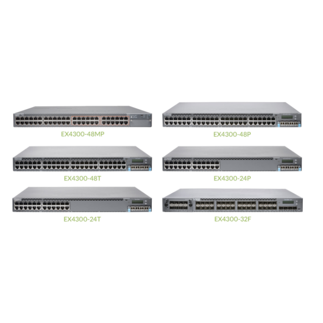 Professional EX4300-32F 32 Port Fiber SFP Managed Switch Layer 3 Aggregation Network Switch for High Speed Data Center