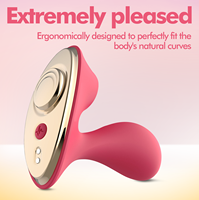 Tragbarer Slip-Vibrator mit Magnetclip, Klopf- und Vibrationsfunktion, Doppelstimulation für G-Punkt und Klitoris, USB-Aufladbar, Wasserdicht