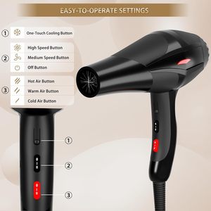 Secador de Pelo Profesional con Iones Negativos, Secador de Pelo de Alta Velocidad para Salón y Hogar - Product Image 3