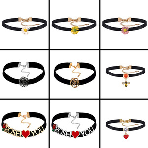 สร้อยคอเกาหลีขายส่ง สร้อยคอสีดำเซ็กซี่ สร้อยคอแฟชั่นผู้หญิง สไตล์สตรีทแฟชั่นที่ทันสมัยและเป็นเอกลักษณ์ - Product Image 5