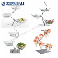 Équipement de traiteur XINGPAI, plateau en céramique décoratif, bol à fruits, présentoirs à salade