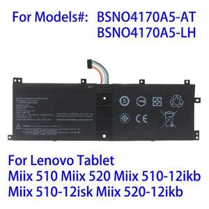 BSNO4170A5-AT แบตเตอรี่แล็ปท็อปสำหรับแท็บเล็ต Lenovo รุ่น <span class=keywords><strong>Miix</strong></span> 510 <span class=keywords><strong>520</strong></span> <span class=keywords><strong>520</strong></span>-12ikb 510-12isk 510-12ikb แบตเตอรี่โน้ตบุ๊ก39WH 7.68V - Product Image 2