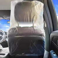 Housse de siège de voiture jetable en plastique transparente, écologique, durable et imperméable, en LDPE, vente en gros