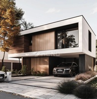 Villa Prefabricada con Paneles Sándwich, Casa Prefabricada Residencial, Apartamento, Hotel, Diseño Contemporáneo, Certificación ISO CE