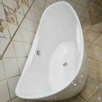 Baignoire autoportante noire en acrylique de haute qualité certifiée CE/CUPC, double extrémité, en forme de pantoufle, avec fonction bain à remous