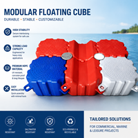 Blocs modulaires flottants en plastique HDPE pour quai, jet ski, yacht, ponton, plateforme, pont