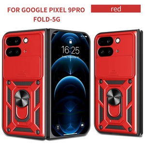 Pour Google Pixel <span class=keywords><strong>9</strong></span> Pro Fold 5G étui <span class=keywords><strong>antichoc</strong></span> lentille de protection de qualité militaire protéger anneau béquille support de montage de voiture <span class=keywords><strong>coque</strong></span> de téléphone - Product Image 3