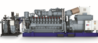 Groupe électrogène au gaz naturel 16V4000 2000KW 50Hz 16 cylindres 1500/1600 tr/min 3 phases 17000kg 220V 230V 380V Stamford Châssis ouvert Silencieux