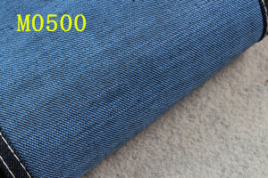 Tela vaquera elástica Crosshatch Slub de 10.9 oz y 58/59 pulgadas para jeans, material de tela azul <span class=keywords><strong>sanforizado</strong></span> para reverso. - Product Image 3