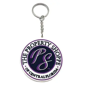 Thiết kế sang trọng Keychain phụ kiện tùy chỉnh PVC mềm cao su khuyến mại móc khóa