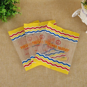 Sac en plastique transparent personnalisé avec logo imprimé, fermeture éclair, pour aliments et loisirs, avec soudure latérale de couleur exquise, idéal pour les expositions - Product Image 1