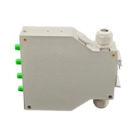 Boîtier de terminaison fibre optique 4 ports à montage sur rail DIN, cassette de raccordement 4 fibres FC APC FTTH pour armoire de télécommunications