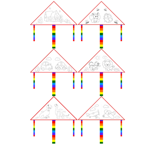 Kids Coloring <strong>Kite</strong> Set <strong>DIY</strong> Arts and Crafts, Easy Fly <strong>Kite</strong> with Fishing Rod, Perfect for Spring Outdoor Activities - Product Image 2