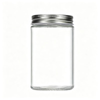 Bocaux de conserve classiques de 250 ml (8 oz) en verre sodocalcique de qualité alimentaire avec couvercle métallique