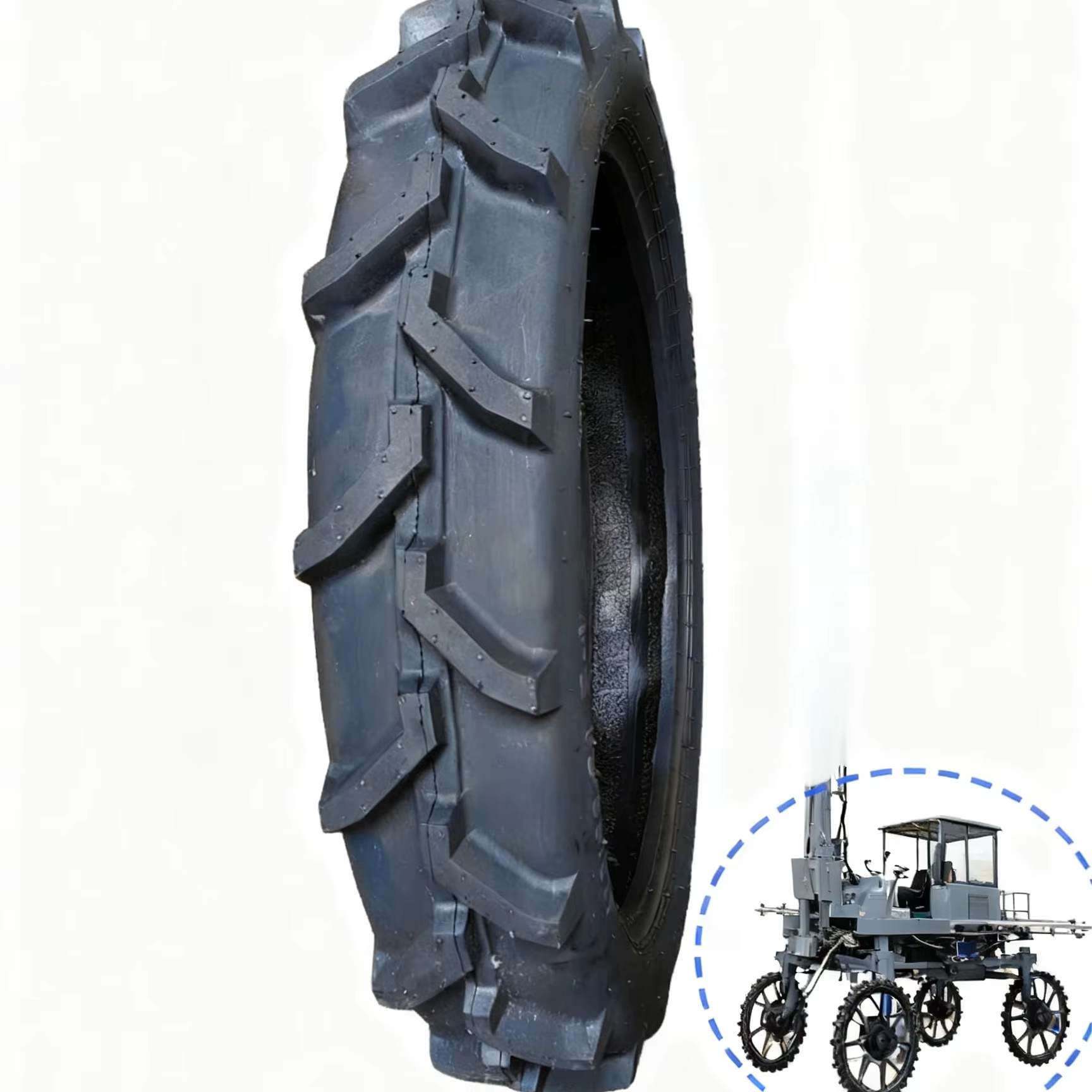 New Direct Manufacturer Supply 120/90-26 130/90-21 6.5-32 4.00-19 Durable Agricultural Rubber Tractor Tires Deep Tread Design