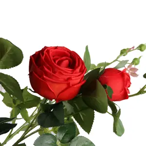 Wholesale reasonable price multicoloured roses artificial silk flower roses artificial flowers decoration