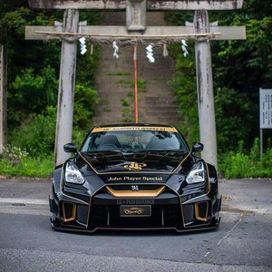 BTC de alta calidad para Nissan GTR R35 2008-Actualizado <span class=keywords><strong>Liber</strong></span> Walk V3 Style Wide Bodykit Parachoques trasero delantero Faldas laterales Capucha para coche-Nuevo - Product Image 3