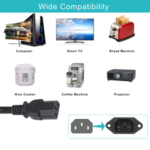 <span class=keywords><strong>Kema</strong></span> <span class=keywords><strong>Keur</strong></span> 2 ง่ามปลั๊กสายดินสายไฟ EU iec C13 อะแดปเตอร์ไฟ 2/3/10m ขยายสายเคเบิล - Product Image 2