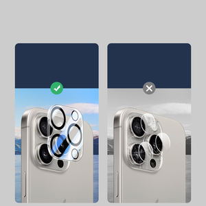 Película protectora de lente de cámara de vidrio templado 9H Step para iPhone 15 Pro Max Mobile Phone <span class=keywords><strong>Shield</strong></span> - Product Image 6