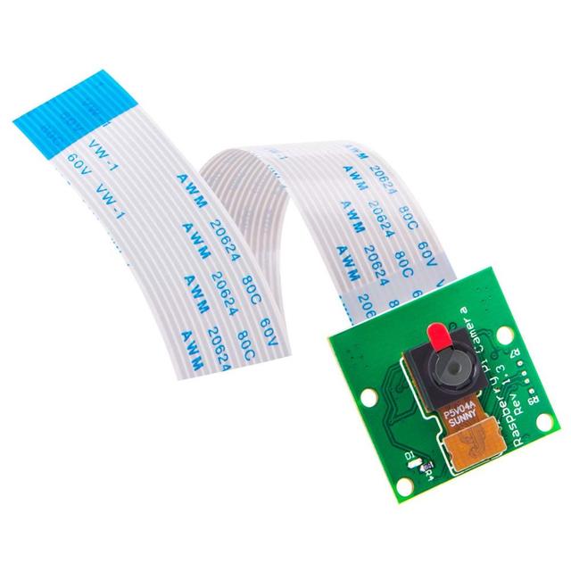 5 Megapixels Raspberry Pi Camera Module 1080p OV5647 Sensor with 6 inch 15 Pin Ribbon Cable for Model A/B/B+, Pi 2, 3, 3B+ PI4