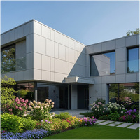 Panneau composite en aluminium ignifuge de style marbre moderne pour la décoration extérieure des villas
