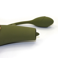 Vibrator für Frauen und Mädchen mit 10 Geschwindigkeiten, Klitoris-Stimulator, Zungen-Sauger, Stoß- und Leckfunktion, Dildo