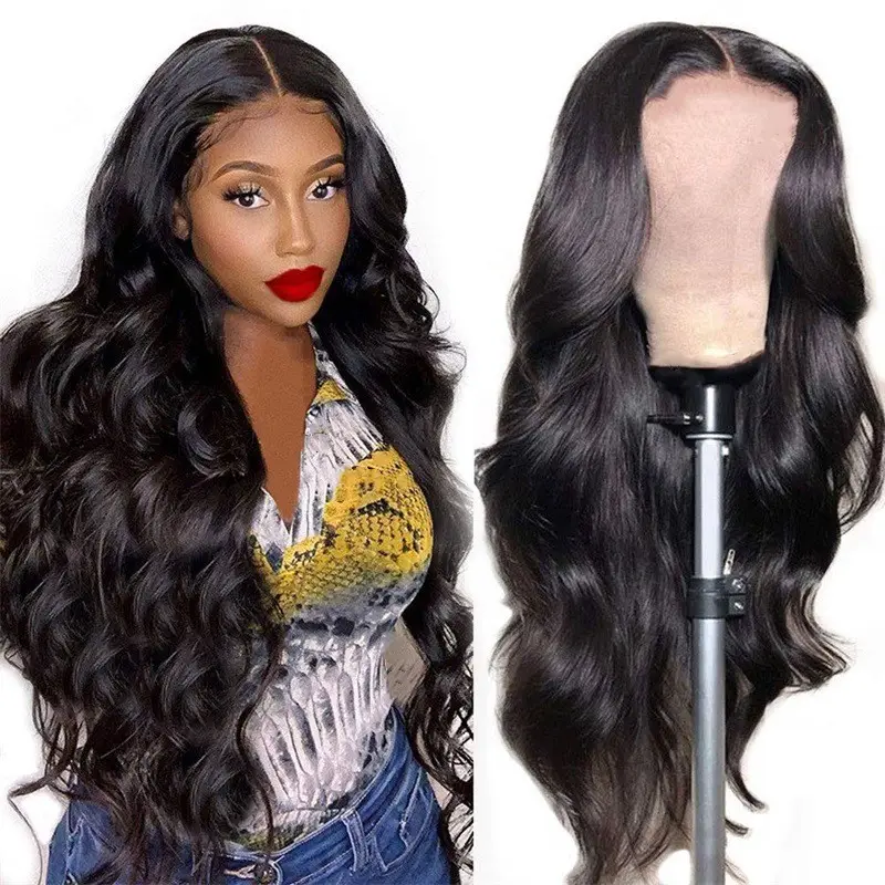 Hot selling Factory wholesale wigs for women in Europe and America fashion women large wave long curly hair front lace wigs