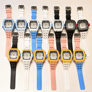 Reloj deportivo automático de movimiento mecánico con caja de fibra de carbono colorida, esqueleto, resistente al agua, con cierre de mariposa, muy vendido. - Product Image 1