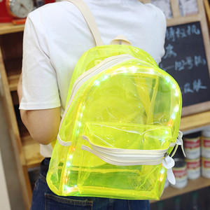 Ba Lô Dạ Quang Anime Trong Suốt, Túi Sách Cho Trường Đại Học, Túi Du Lịch Màu Đen Ba Lô LED Thời Trang Ngầu - Product Image 3