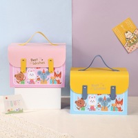 Coffret Cadeau Fête des Enfants pour Mariages Anniversaires Vêtements Bébé Personnalisés Boîtes Rigides Mignonnes Laminage Brillant Facile à Tenir