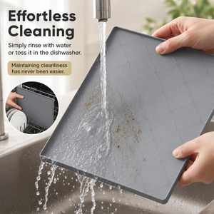 BZHUO BZ-GJ818E Contemporary Rectangle <b>Silicone</b> Protective <b>Pads</b> Customized Logo Durable Eco-Friendly 6 Sizes for Home Bathroom - Product Image 3