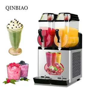 CE frozen drink slush machine cheap commercial 2 bowls granita slush ice machine price snack slush machine for sale