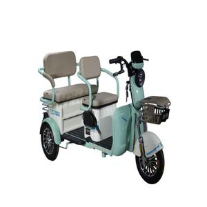 Triciclo Eléctrico de 3 Ruedas con Batería, Mini Scooter con 2 Asientos Ajustables para Pasajeros - Product Image 4