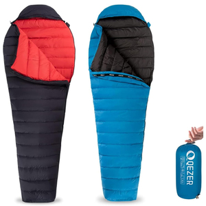 Sac de couchage d'extérieur en duvet de canard ultraléger, imperméable, en nylon épais, pour adulte, camping printanier, randonnée avec boîte à pieds - Product Image 5
