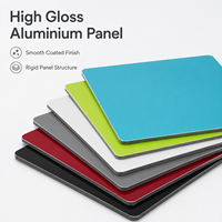 Panneau composite en aluminium Alucobond haute brillance 3 mm 4 mm, plaque ACP, panneau ACM, signalétique publicitaire, façades extérieures