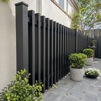 Système complet de portail coulissant et de portail piétonnier en aluminium sur mesure pour villa, jardin, livraison directe d'usine