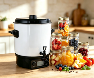 Stérilisateur <span class=keywords><strong>de</strong></span> fruits grande capacité 27L, multicuiseur électrique, chauffe-vin chaud avec écran LCD - Product Image 2
